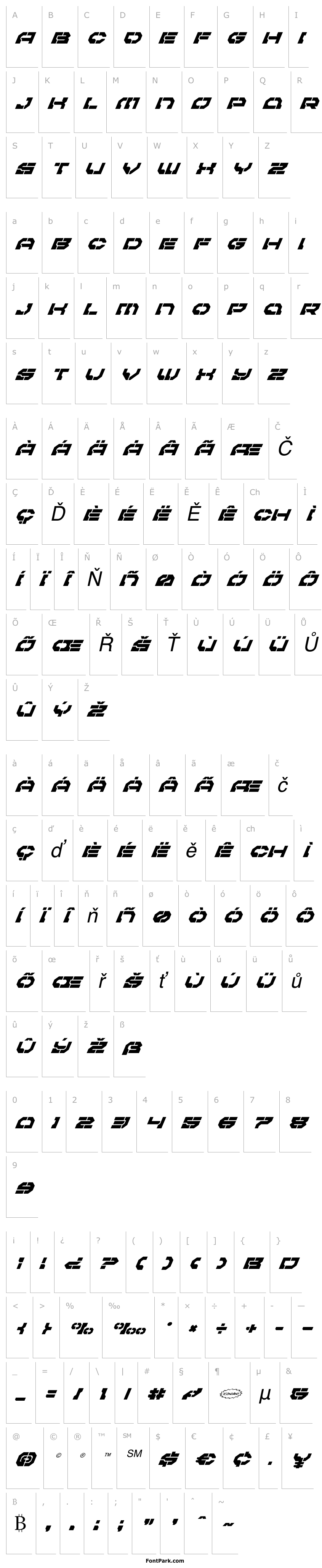 Overview Pulsar Class Super-Italic