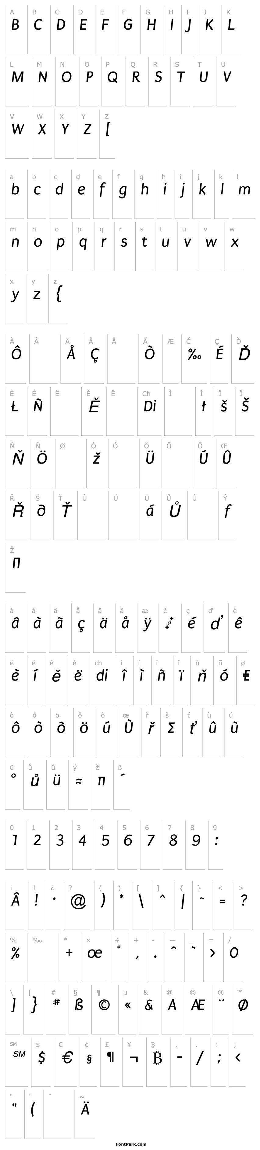 Overview Puritan Italic