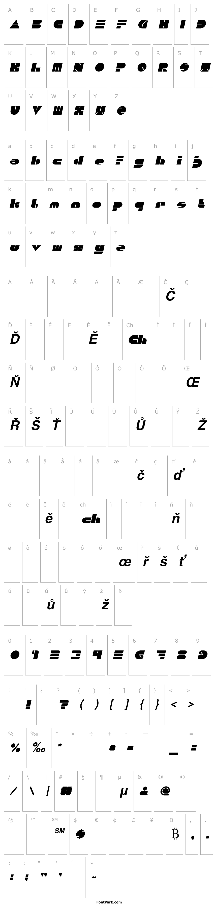 Přehled PUSH THE BUTTON-Bold Bold Italic