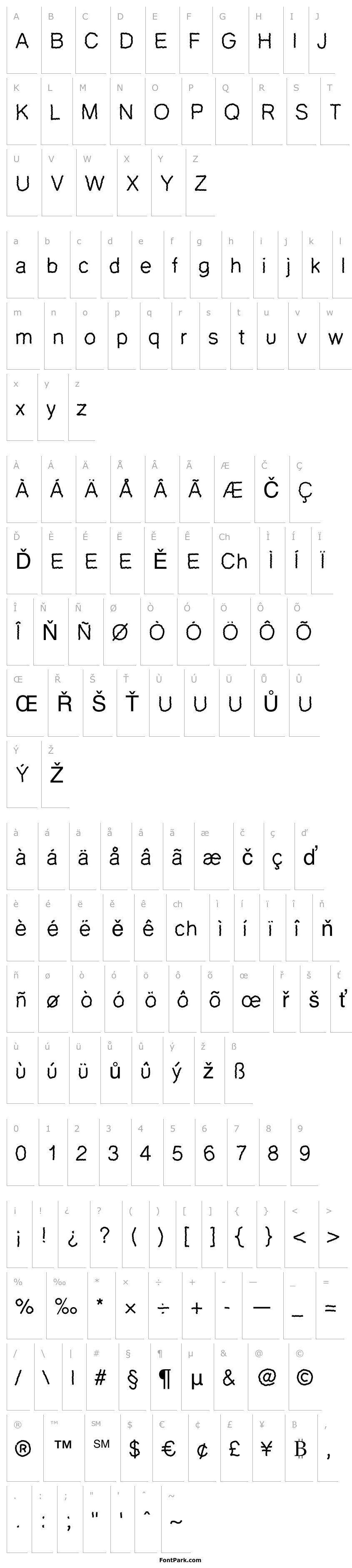 Přehled PWZigzagfont