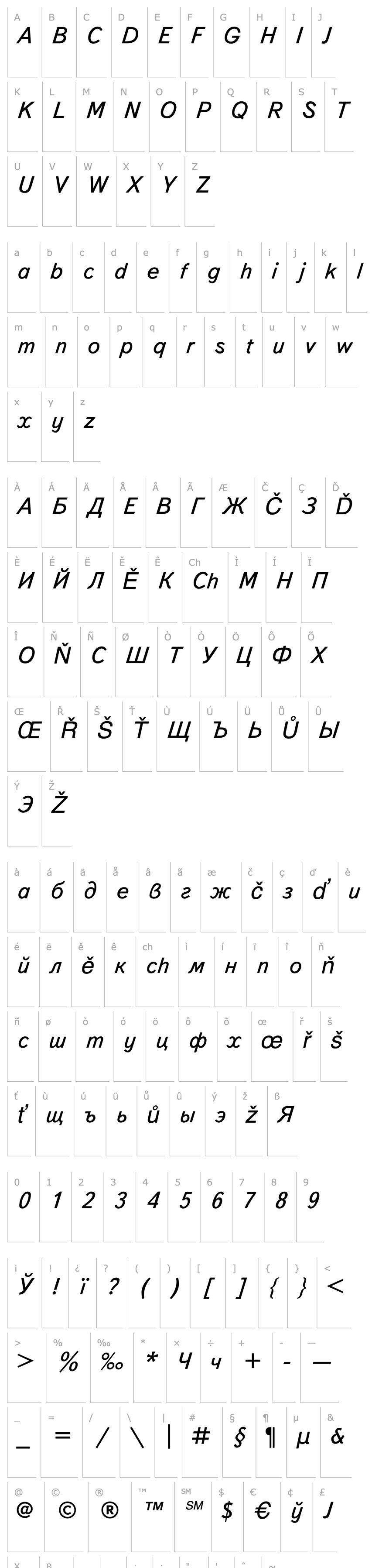 Přehled TextBookC-Italic