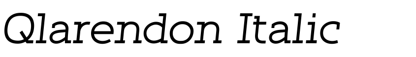 Preview Qlarendon Italic