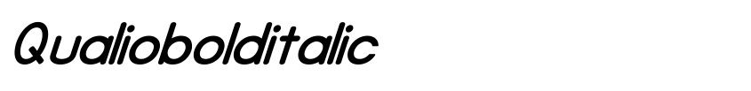 Font Qualiobolditalic by marwah
