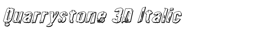 Preview Quarrystone 3D Italic