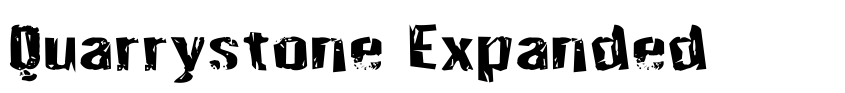 Písmo Quarrystone Expanded od Daniel Zadorozny