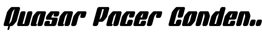 Preview Quasar Pacer Condensed Italic