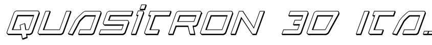 Preview Quasitron 3D Italic