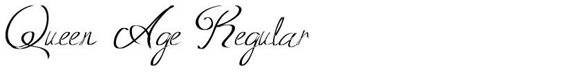 Font Queen Age Regular by Unknown