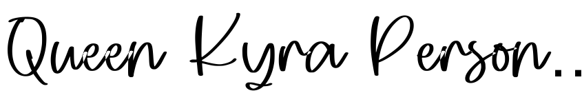 Font Queen Kyra Personal Use by Donis Miftahudin
