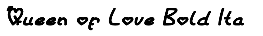 Preview Queen of Love Bold Italic