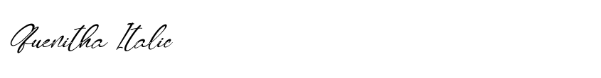 Preview Quenitha Italic