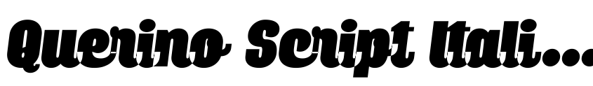 Preview Querino Script Italic PERSONAL USE
