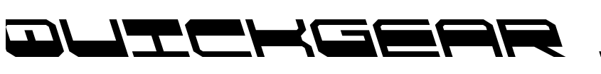 Font QuickGear Leftalic by Daniel Zadorozny