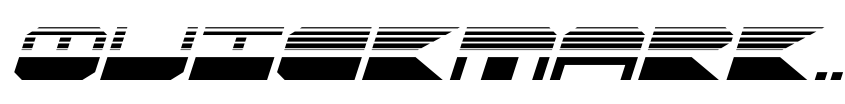Font QuickMark Halftone Italic by Daniel Zadorozny