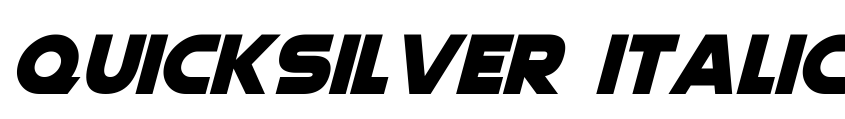 Preview Quicksilver Italic