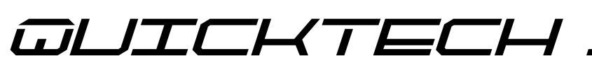 Preview QuickTech Bold Italic