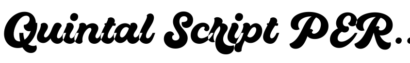 Preview Quintal Script PERSONAL USE ONLY Regular