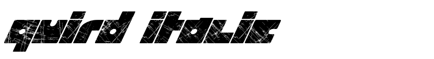 Preview Quird Italic