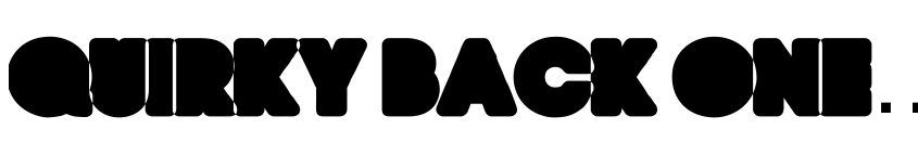 Preview QUIRKY BACK ONE Regular