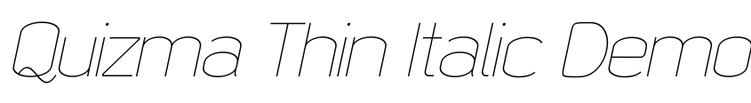 Preview Quizma Thin Italic Demo