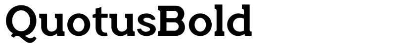 Preview QuotusBold