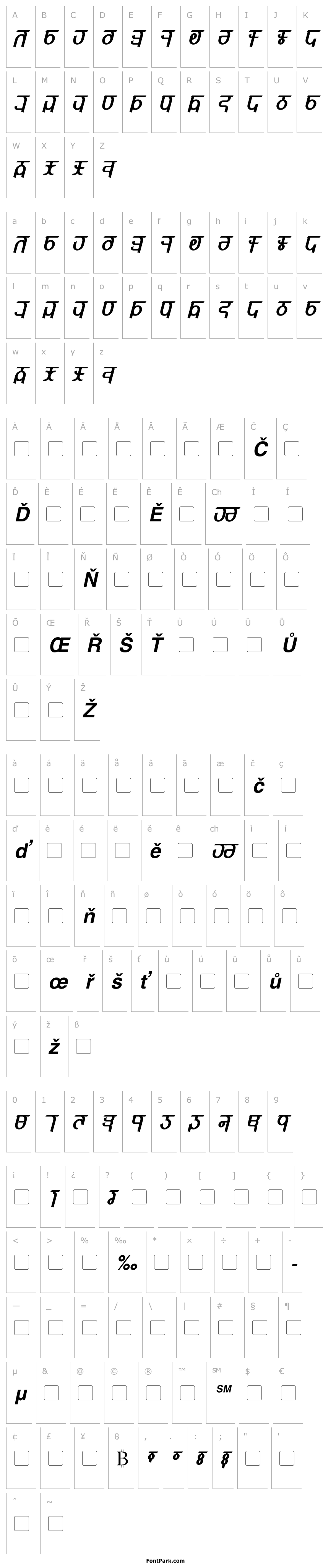 Overview Qijomi Bold Italic