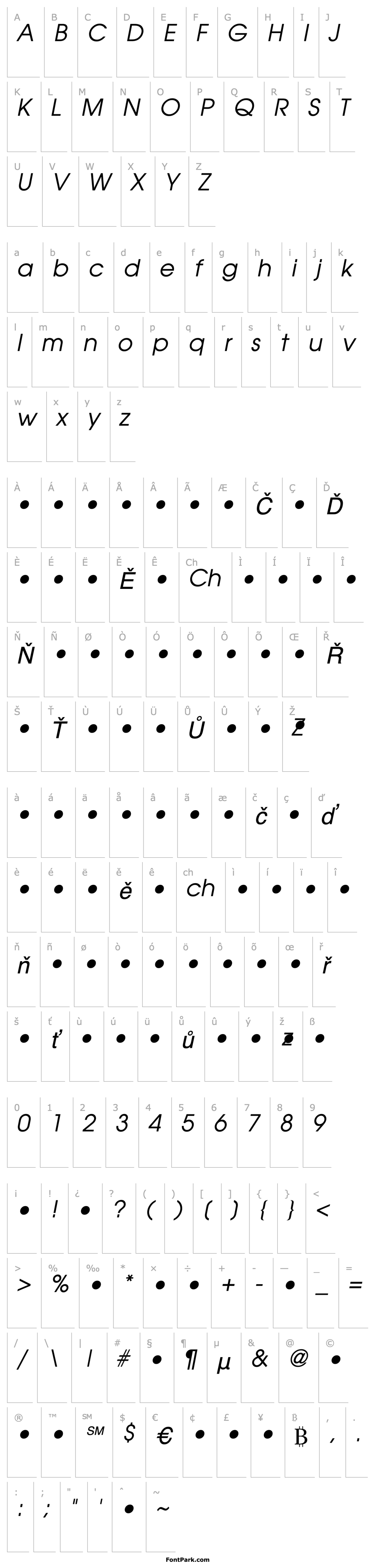 Overview QTAvanti Italic