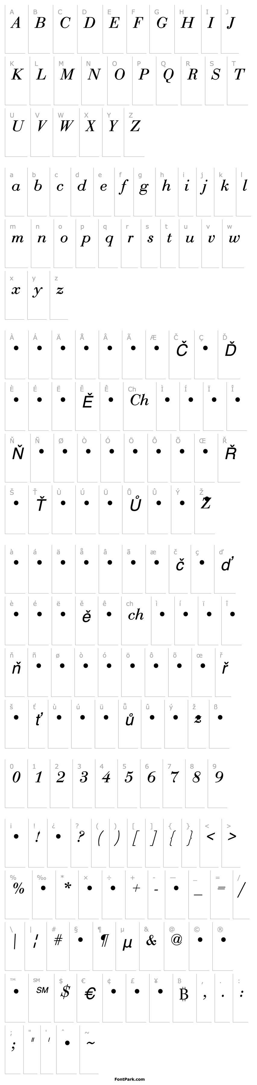 Overview QTBodini Italic