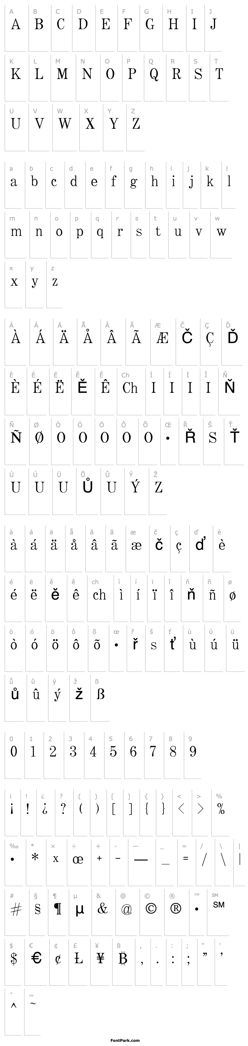 Overview QTCraigetype Regular