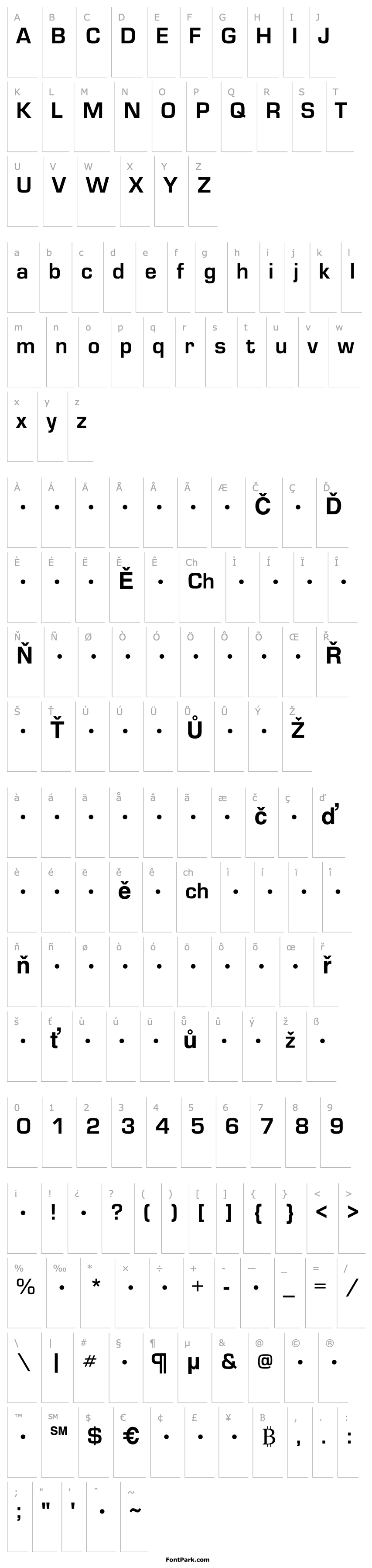 Overview QTEurotype Bold