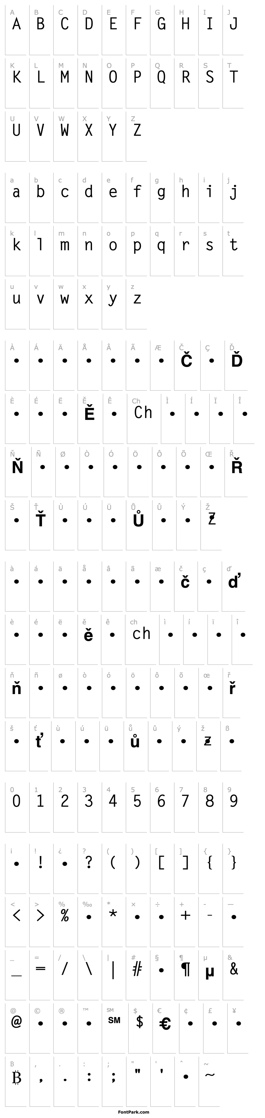 Overview QTLetterGoth Bold