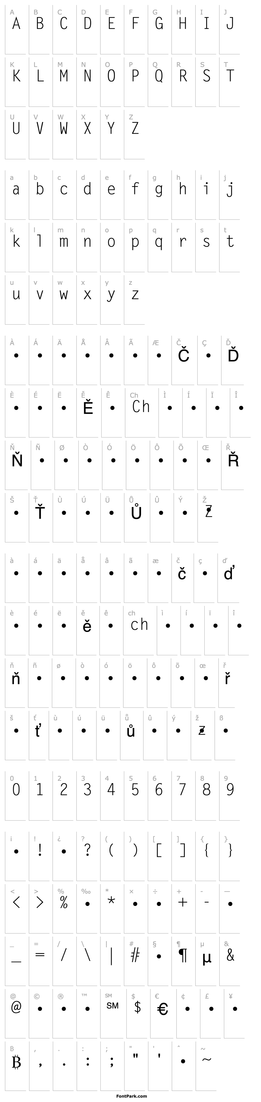 Overview QTLetterGoth Regular