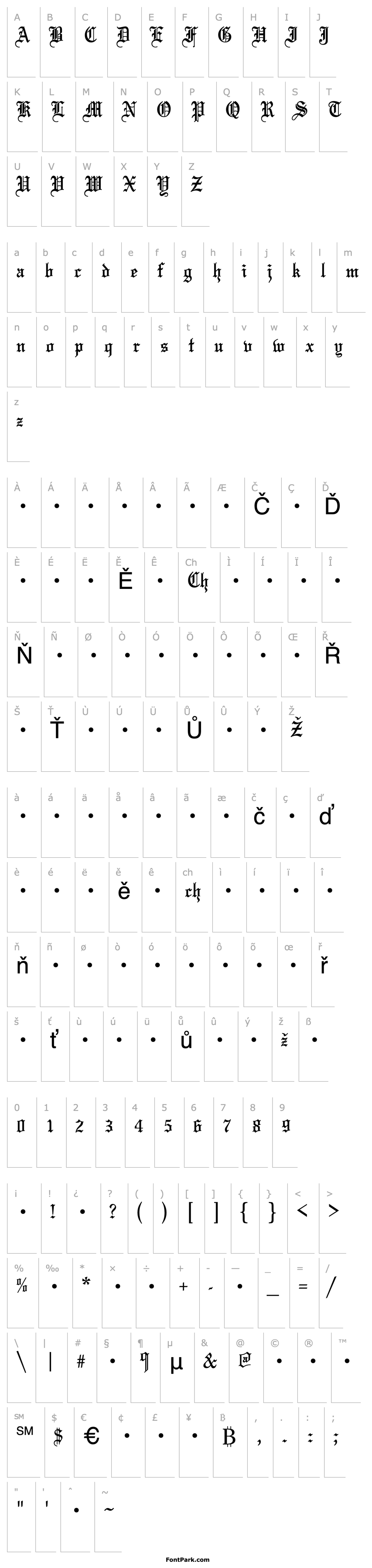 Overview QTLinoscroll Regular