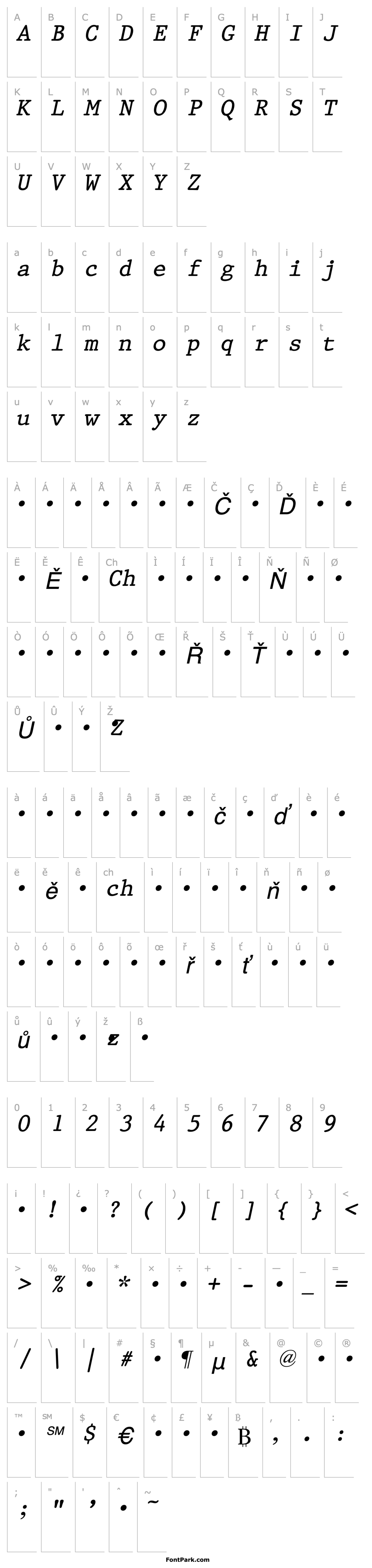 Overview QTPristine Italic