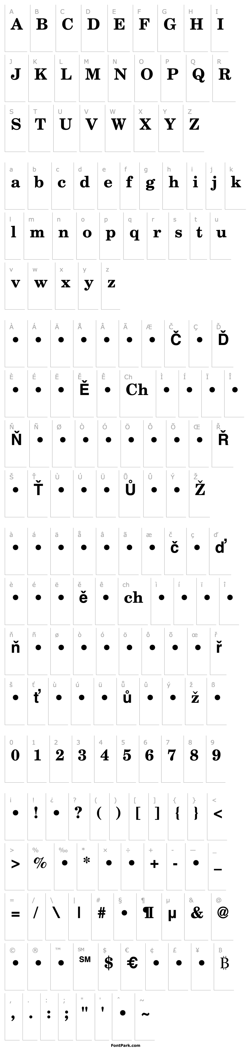 Přehled QTSchoolCentury Bold