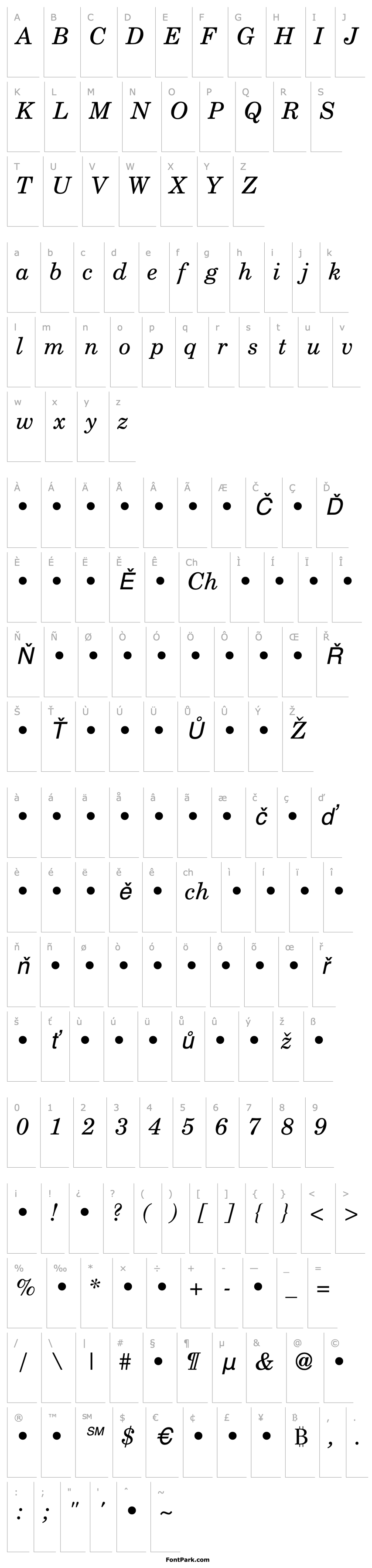 Přehled QTSchoolCentury Italic