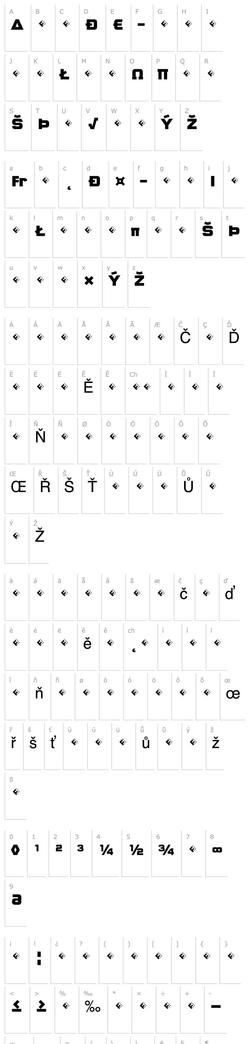 Overview QTypeSquare-BlackMajusclesEp