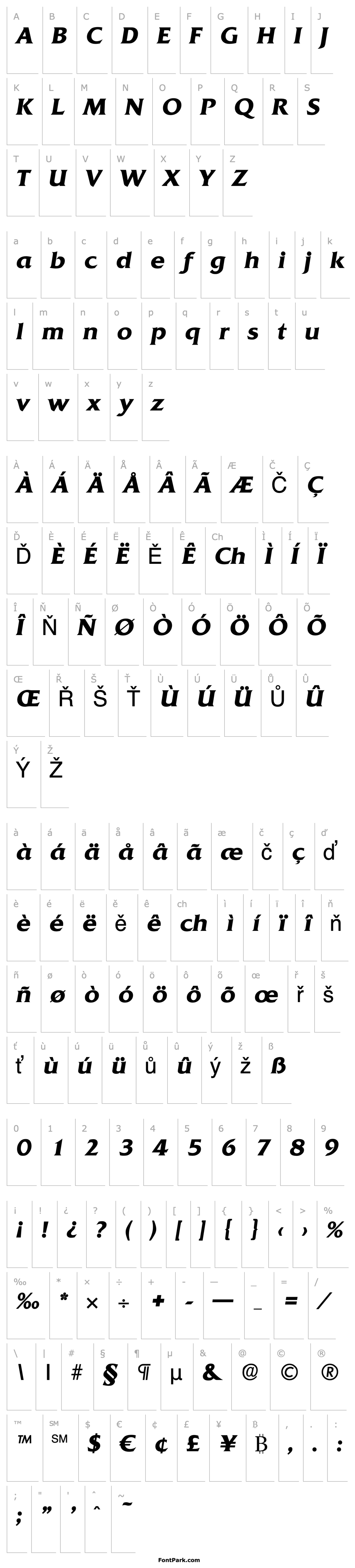 Overview Quadrat-DemiBoldIta