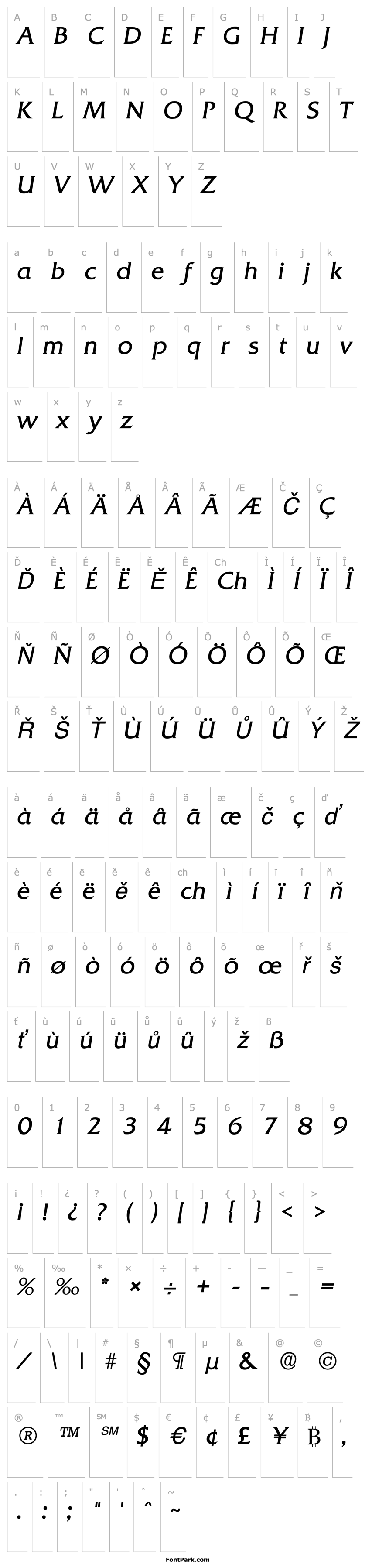 Overview Quadrat Italic