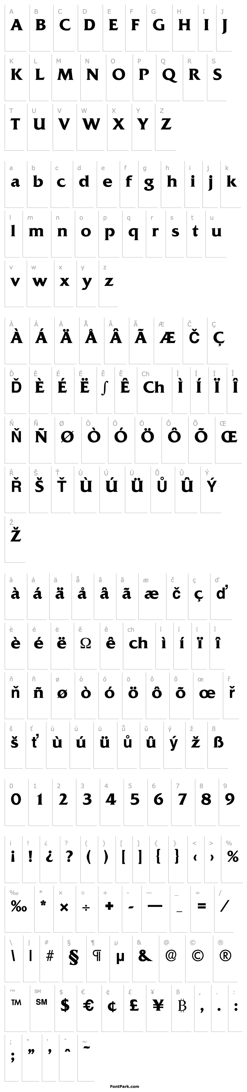 Overview Quadrat-Serial-Bold