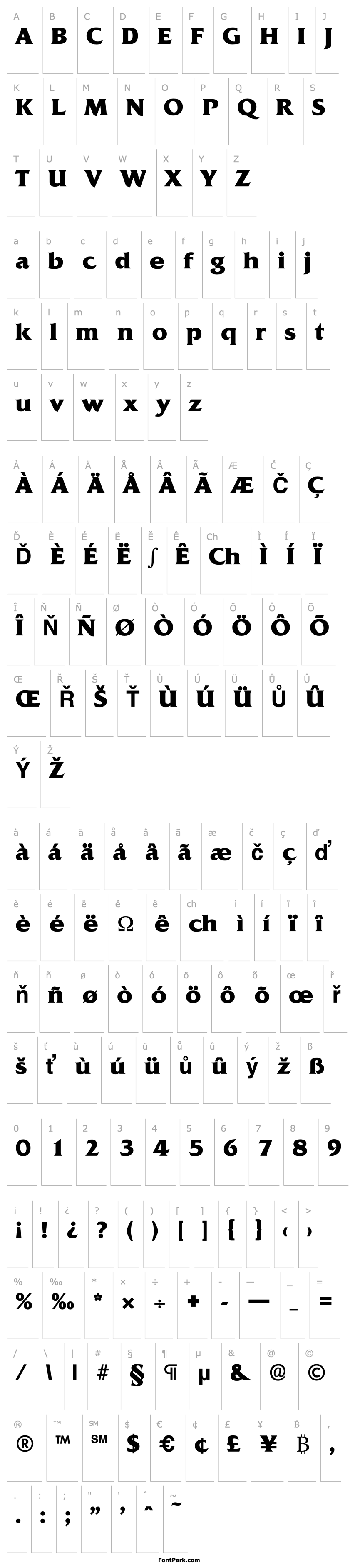 Přehled Quadrat-Serial-ExtraBold-Regular