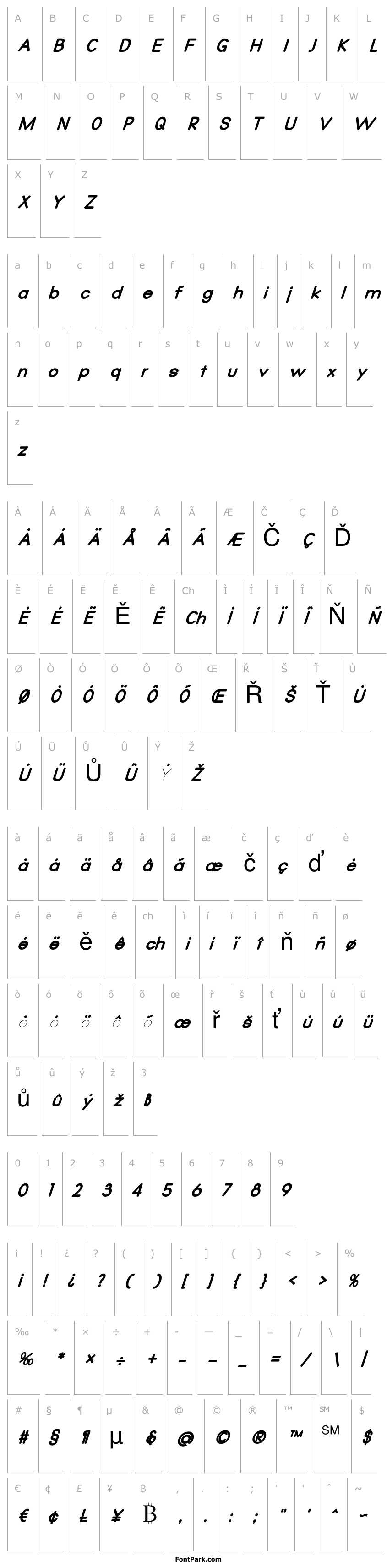 Přehled Qualioblackitalic