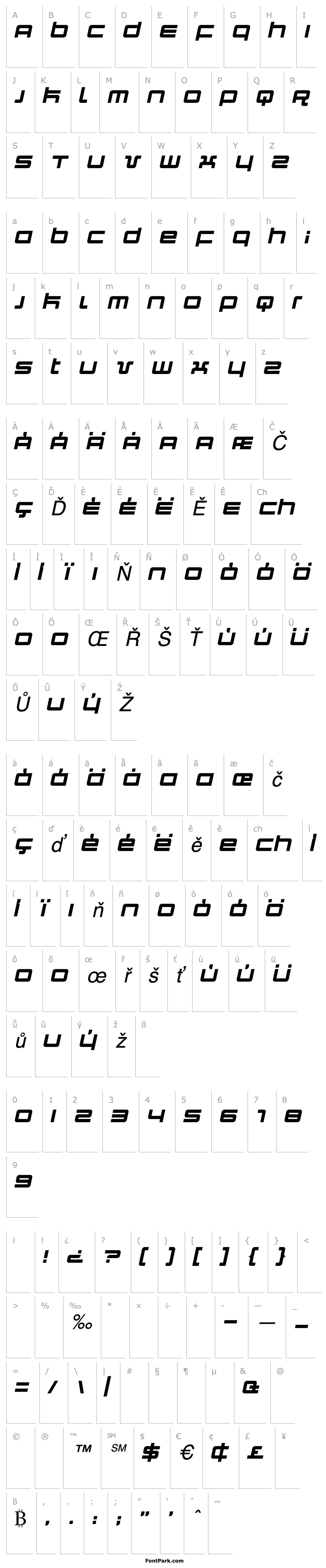 Přehled Quark Italic