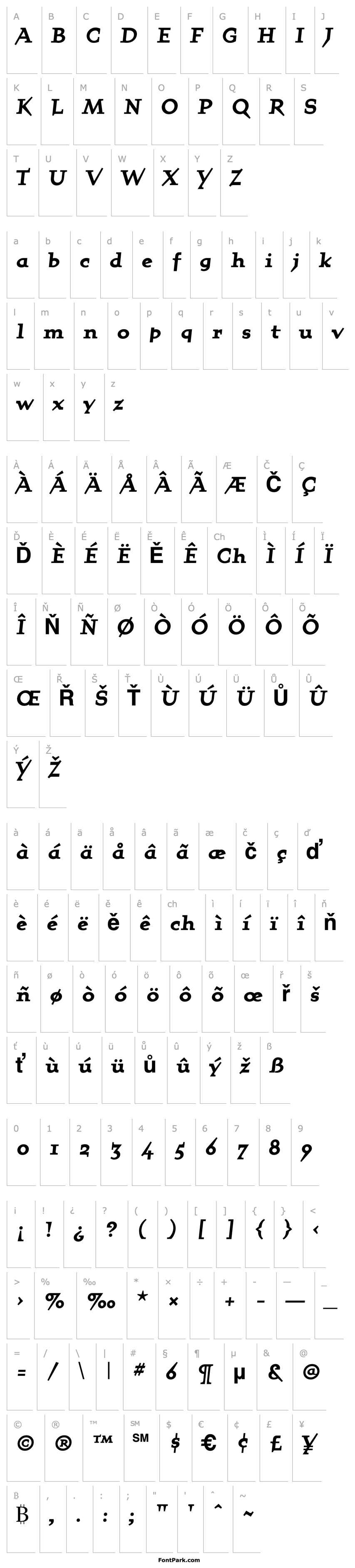 Overview QuartetBoldOldstyle Bold