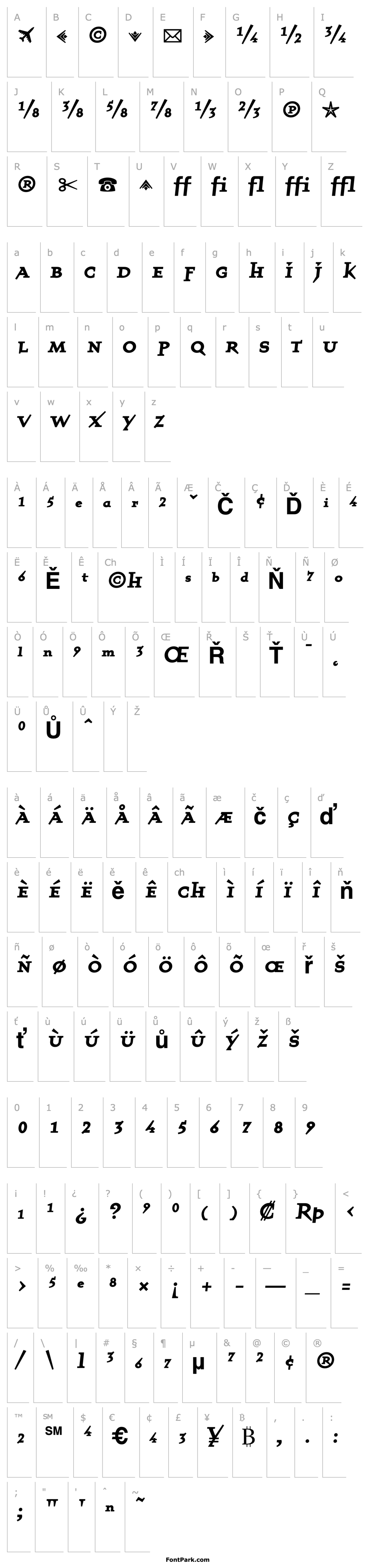 Overview QuartetFractionsBold Bold