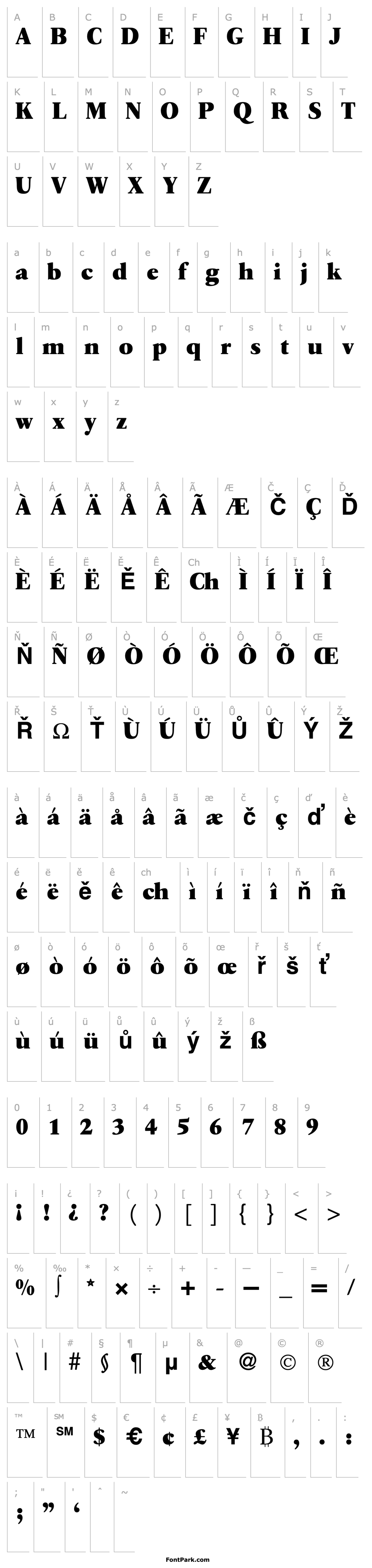 Overview QuartoExtrabold-Regular