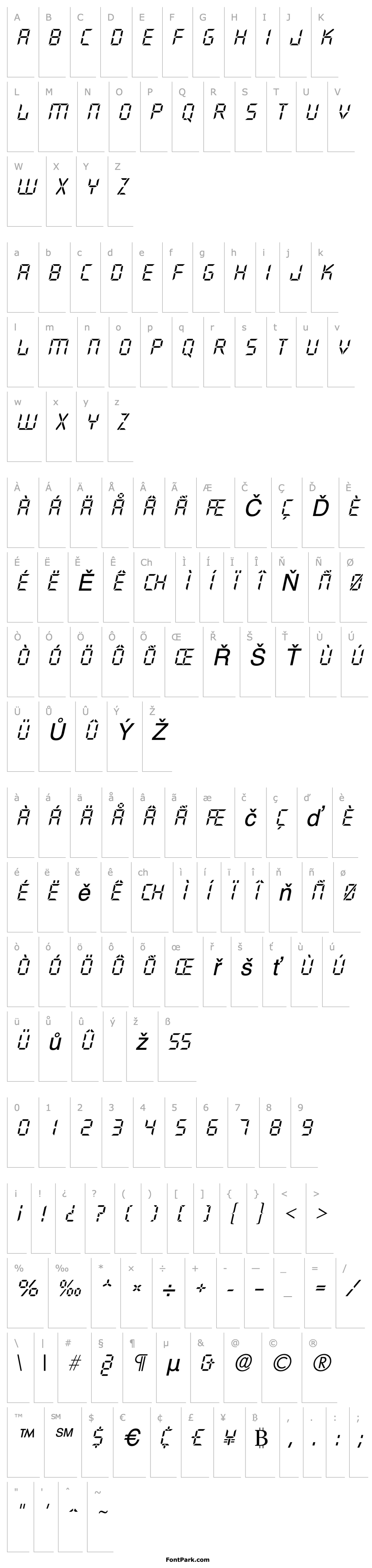 Overview QuartzL Italic