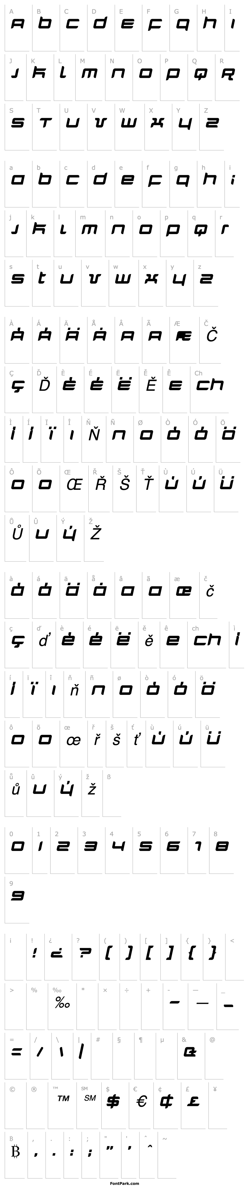 Overview Quarx Italic