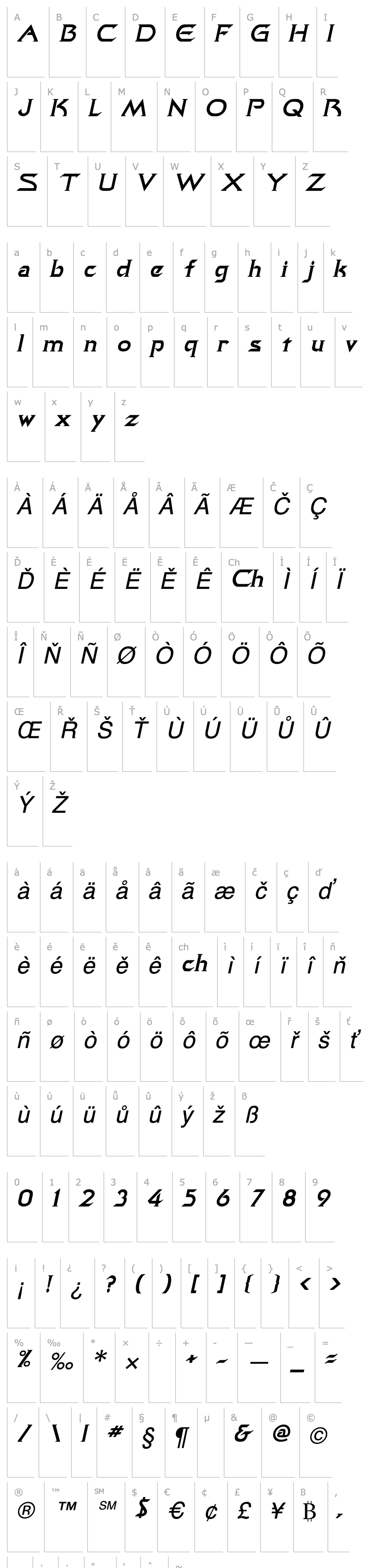 Přehled Quasar Italic