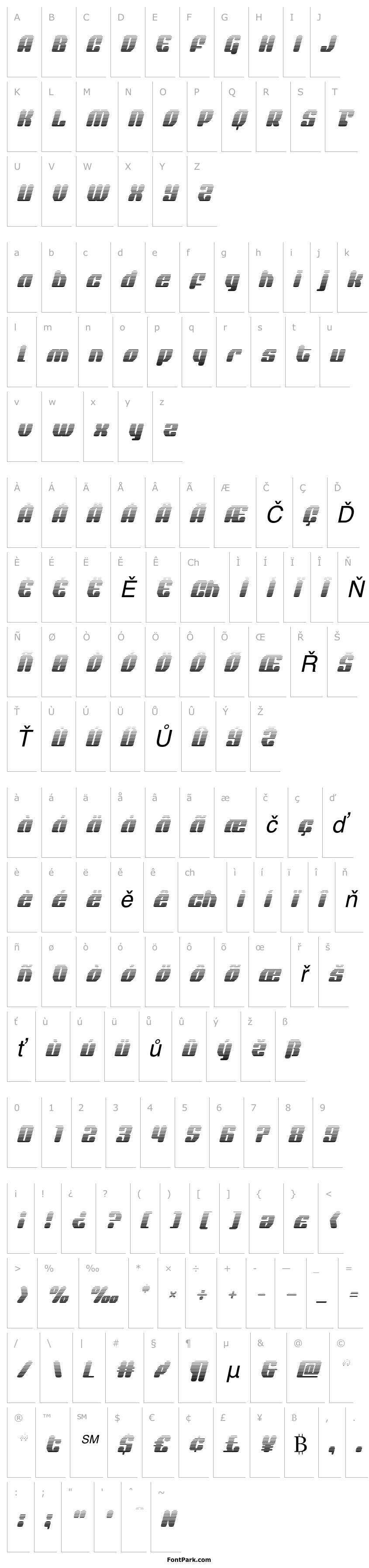 Přehled Quasar Pacer Gradient Italic